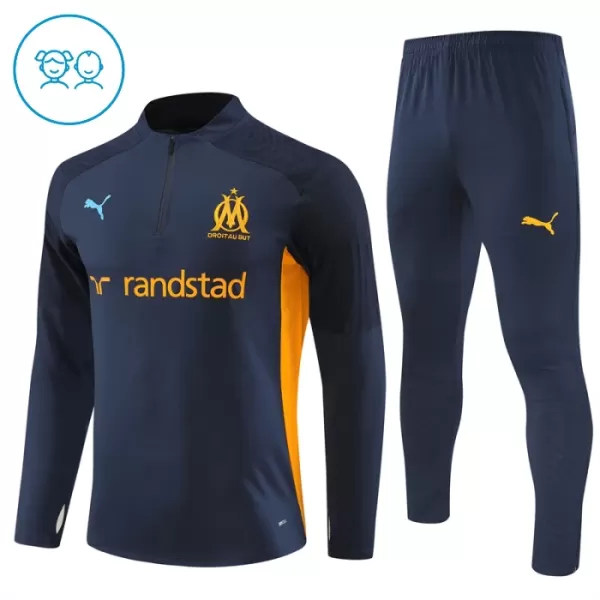 Olympique Marseille Trænings sweatshirt sæt Barn 24/25 Flåde