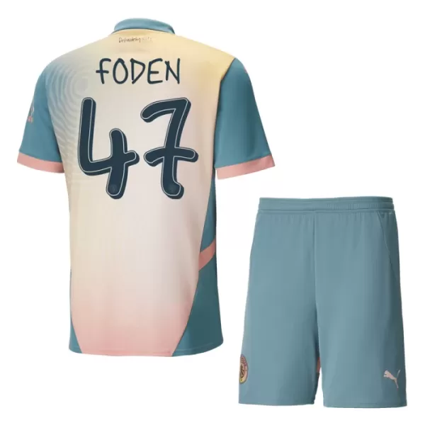 Manchester City Phil Foden 47 Fjerdetrøje Barn 24/25