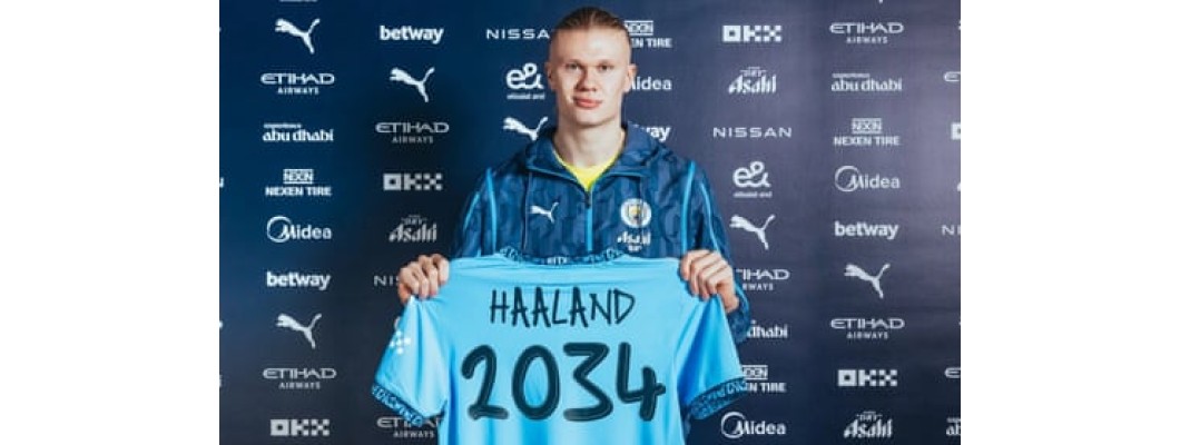 Manchester City og Erling Haaland nåede den bedst betalte kontrakt i historien